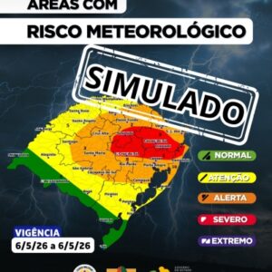 Simulado de defesa civil no RS prepara economia