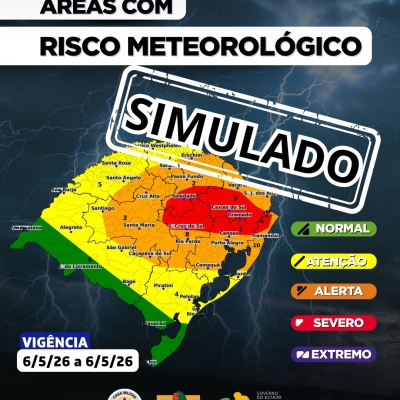 Simulado de defesa civil no RS prepara economia